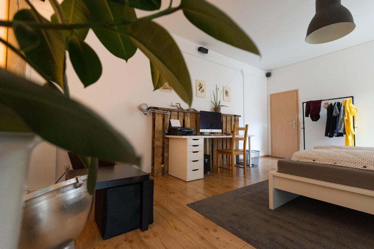 Altbau-Studio 230m² mit Wintergarten bis 10 Pers. Erfurt Buitenkant foto